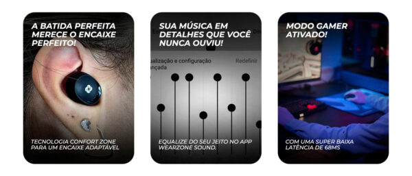 Fone de Ouvido Zone Buds 01 -  Wearzone - Imagem 7